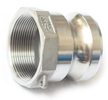 A-A-59326  Ss Camlock Coupling Type A 6 Inch Hose Fittings NPT Thread