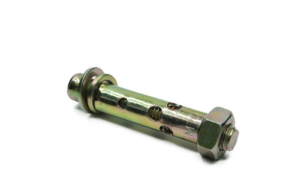 Carbon steel Class4.8 8.8 Zinc Yellow Plated Chemical Anchor Bolts Nuts Washers Set Sleeve Anchor Bolts