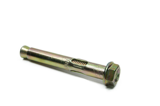 Carbon steel Class4.8 8.8 Zinc Yellow Plated Chemical Anchor Bolts Nuts Washers Set Sleeve Anchor Bolts